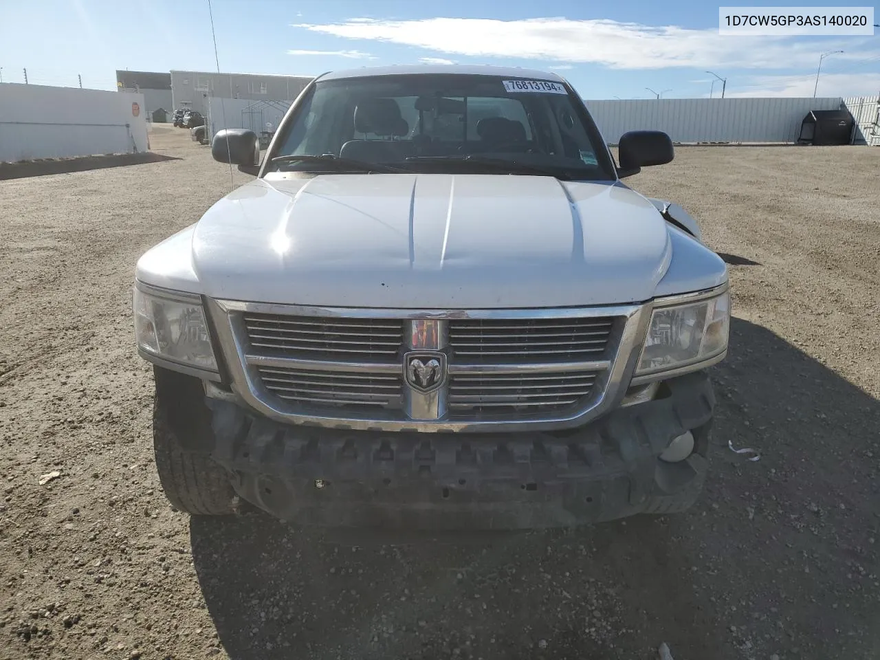 2010 Dodge Dakota Laramie VIN: 1D7CW5GP3AS140020 Lot: 76813194