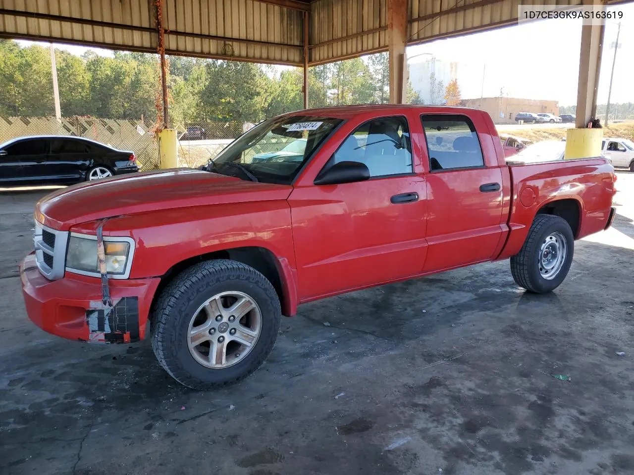 1D7CE3GK9AS163619 2010 Dodge Dakota Sxt