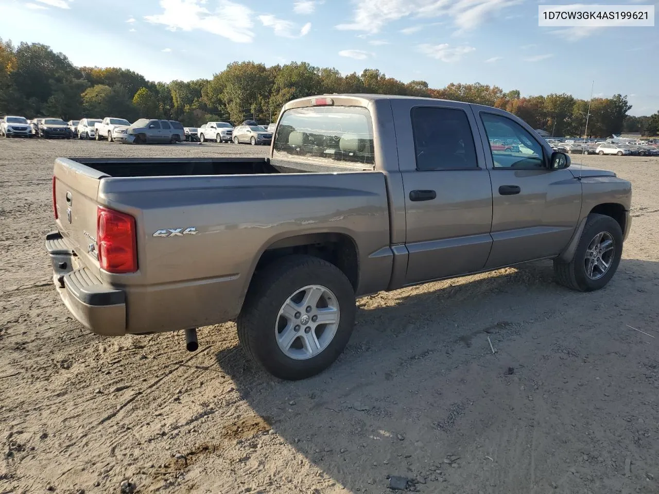 2010 Dodge Dakota Sxt VIN: 1D7CW3GK4AS199621 Lot: 77797454