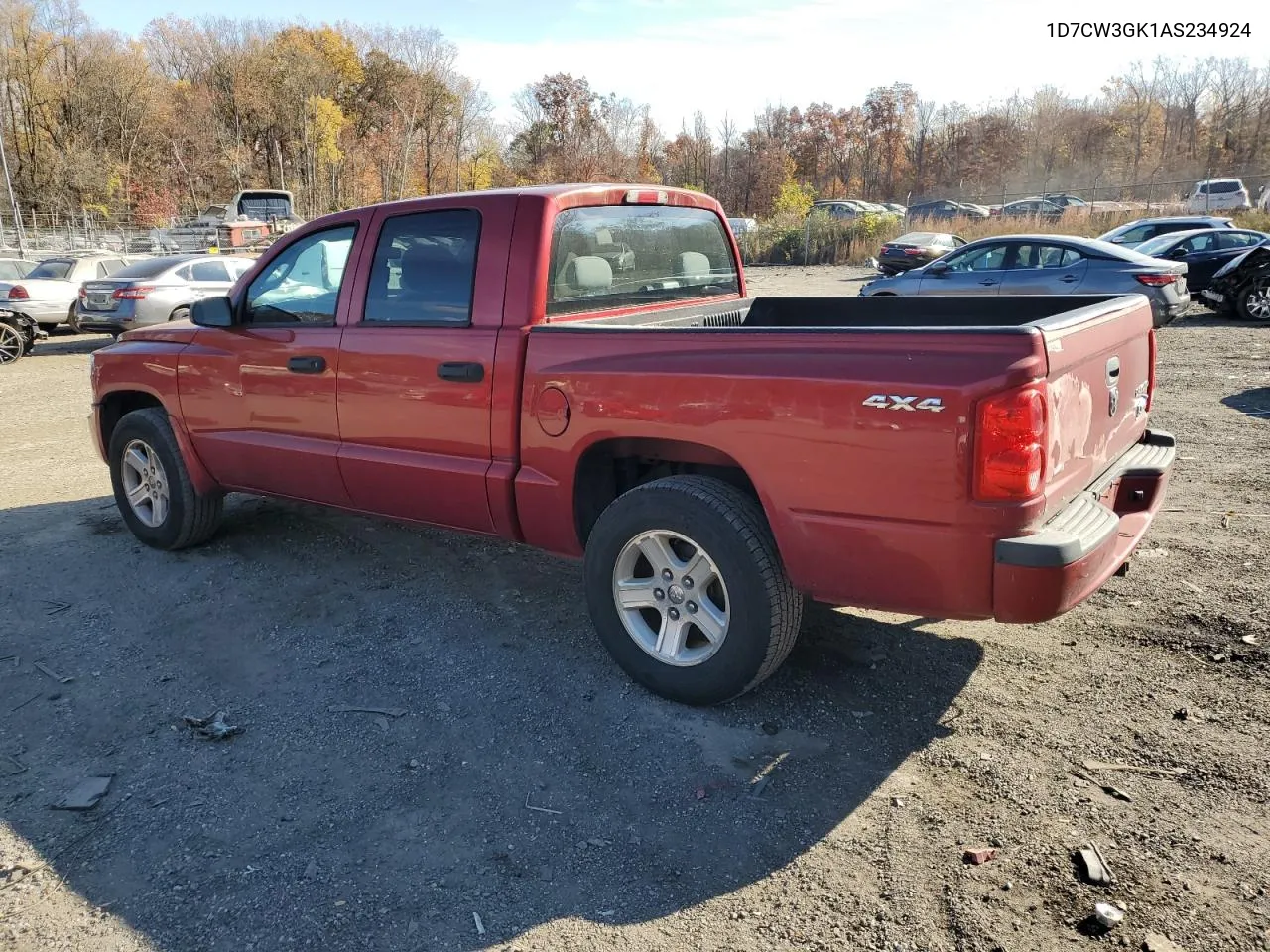 2010 Dodge Dakota Sxt VIN: 1D7CW3GK1AS234924 Lot: 79342704