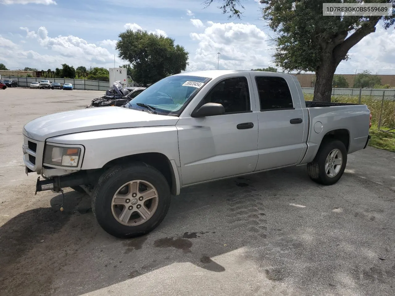 2011 Dodge Dakota Slt VIN: 1D7RE3GK0BS559689 Lot: 59520454