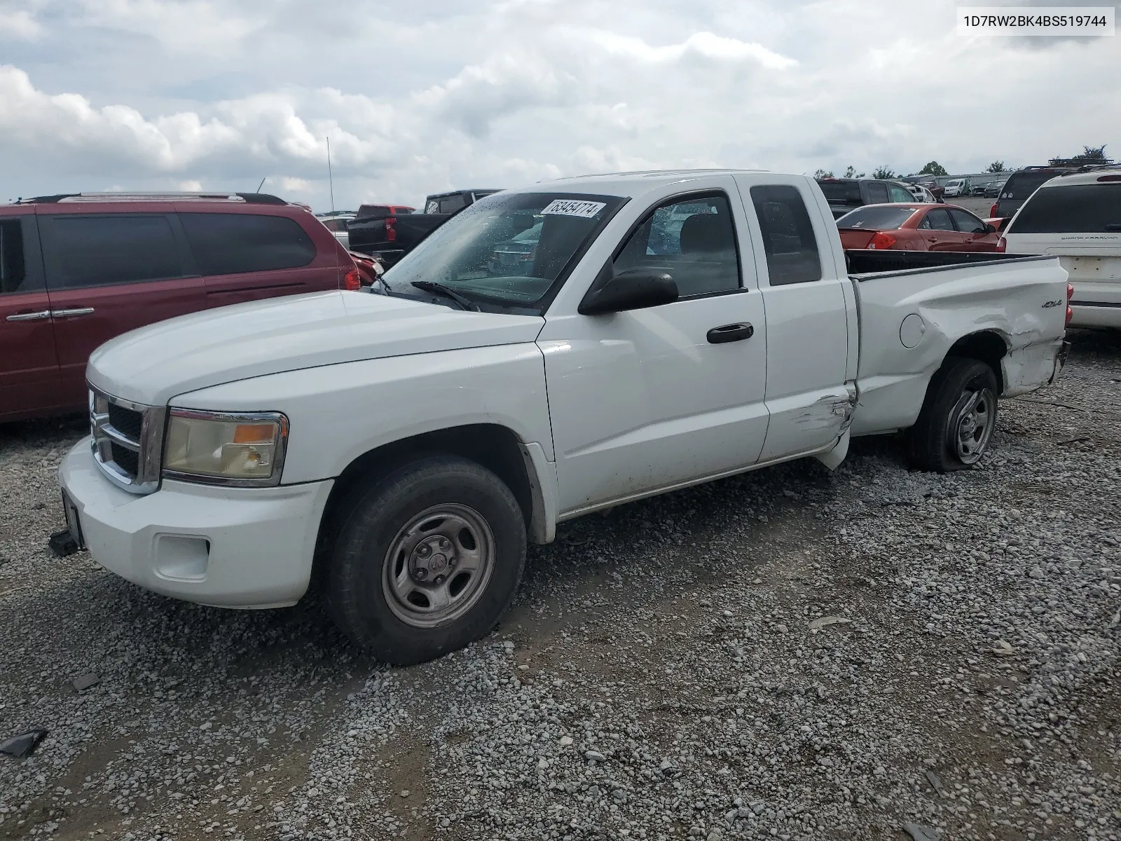 2011 Dodge Dakota St VIN: 1D7RW2BK4BS519744 Lot: 63454774