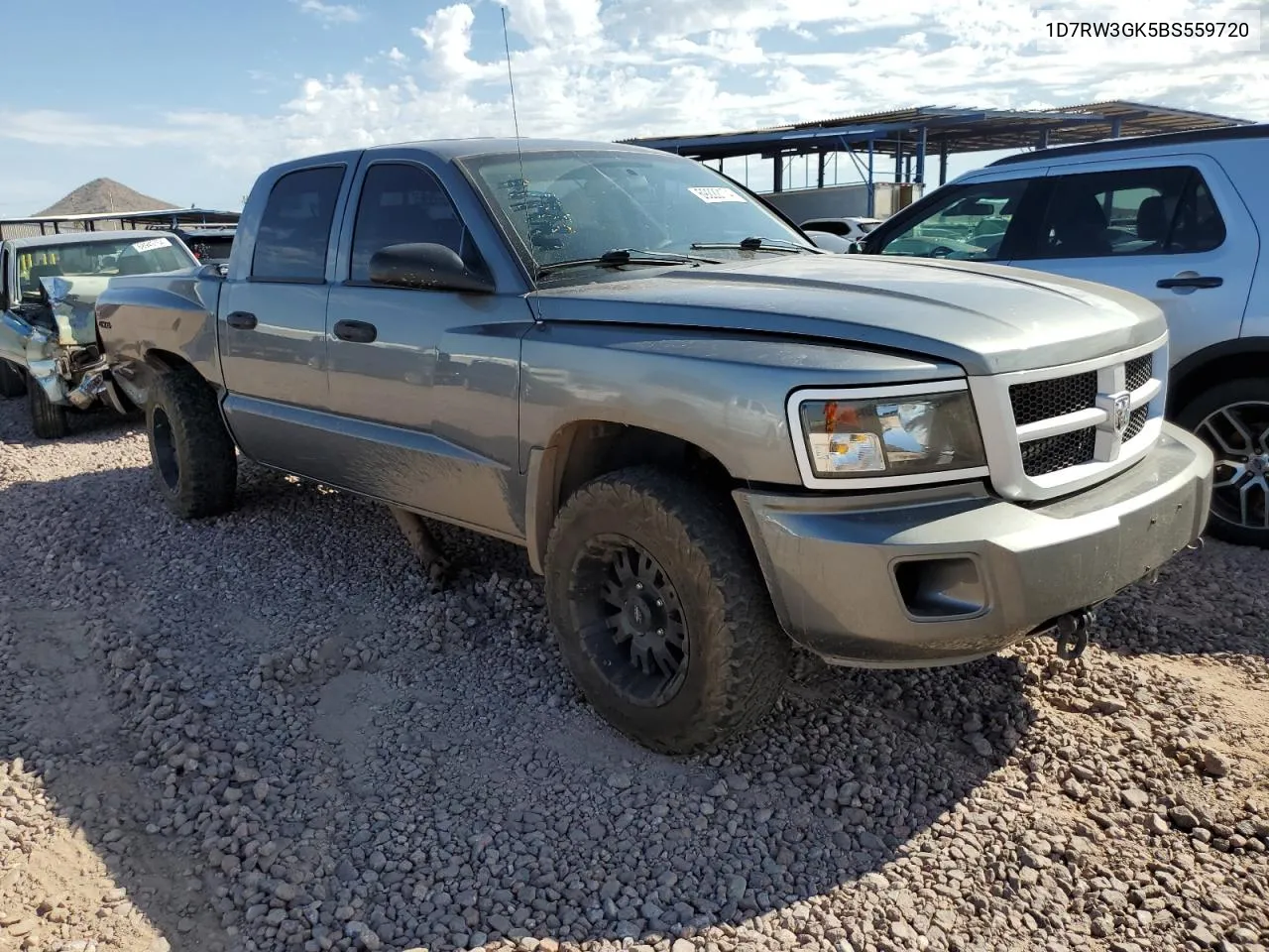 1D7RW3GK5BS559720 2011 Dodge Dakota Slt