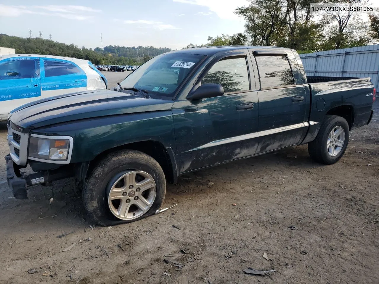 2011 Dodge Dakota Slt VIN: 1D7RW3GKXBS581065 Lot: 69328754