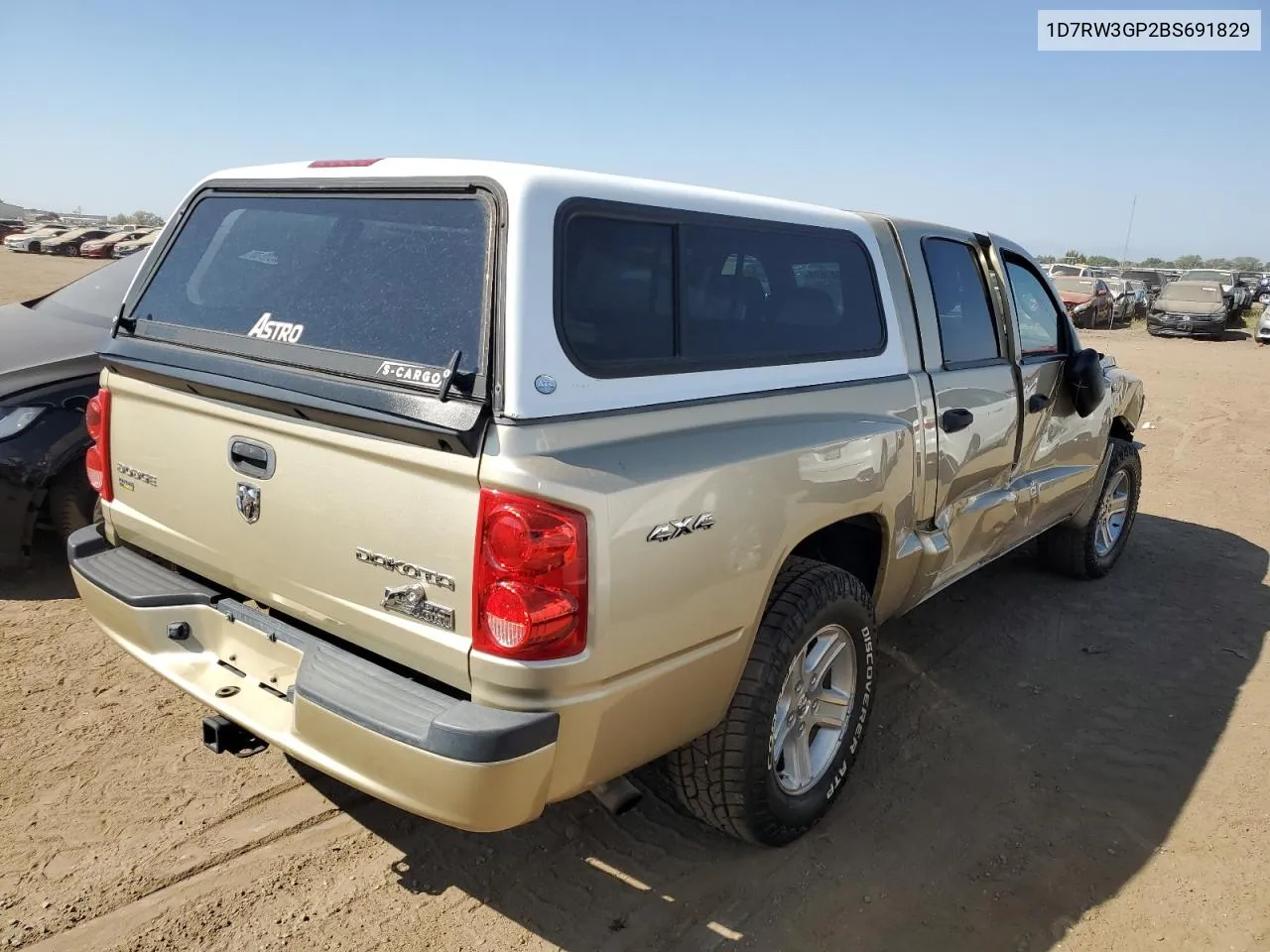 2011 Dodge Dakota Slt VIN: 1D7RW3GP2BS691829 Lot: 71587074