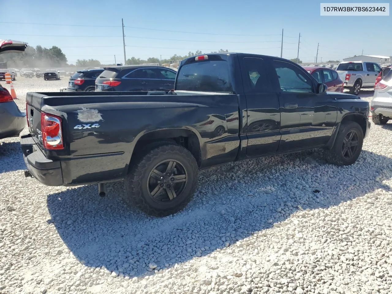 2011 Dodge Dakota Slt VIN: 1D7RW3BK7BS623442 Lot: 73316234