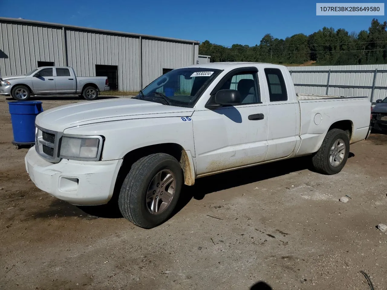 2011 Dodge Dakota Slt VIN: 1D7RE3BK2BS649580 Lot: 76830324