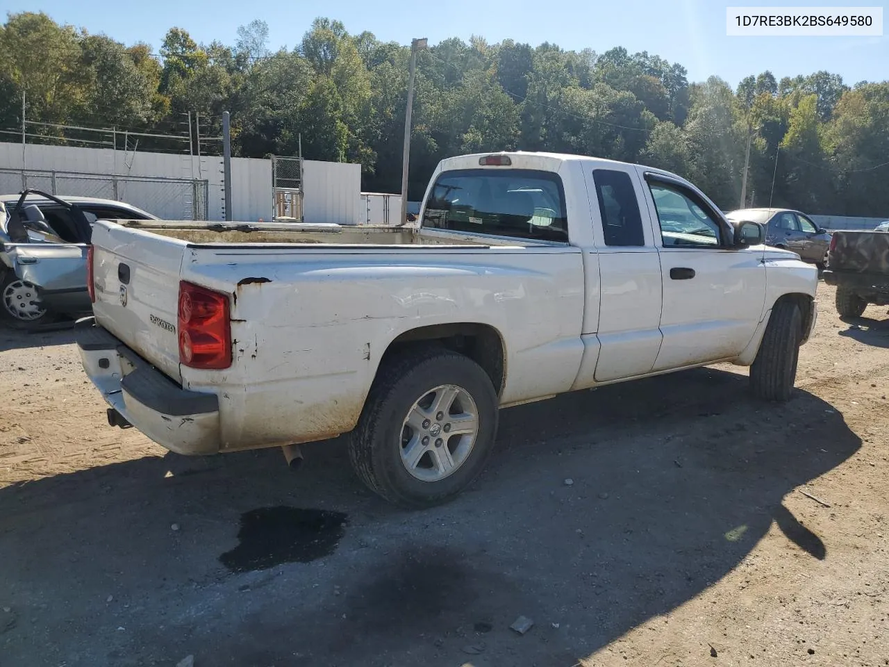 2011 Dodge Dakota Slt VIN: 1D7RE3BK2BS649580 Lot: 76830324