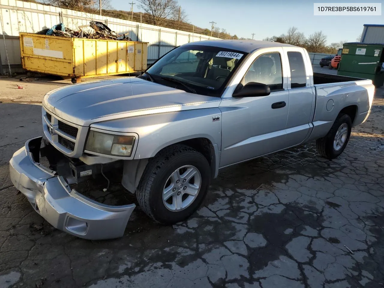 2011 Dodge Dakota Slt VIN: 1D7RE3BP5BS619761 Lot: 80319844