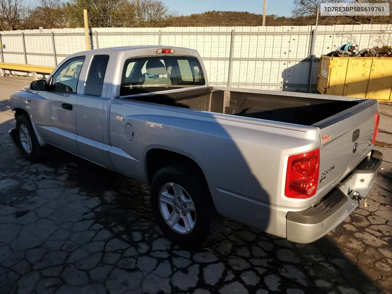 2011 Dodge Dakota Slt VIN: 1D7RE3BP5BS619761 Lot: 80319844