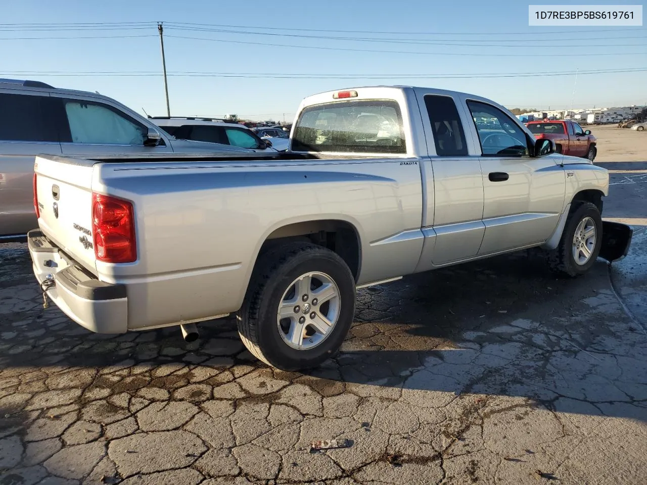 2011 Dodge Dakota Slt VIN: 1D7RE3BP5BS619761 Lot: 80319844