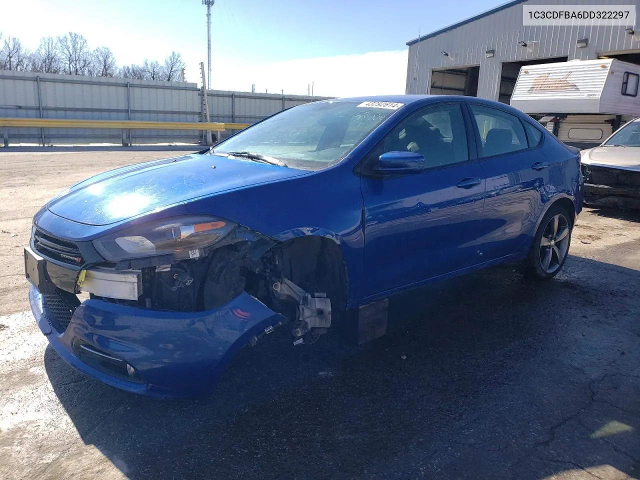 2013 Dodge Dart Sxt VIN: 1C3CDFBA6DD322297 Lot: 43292614