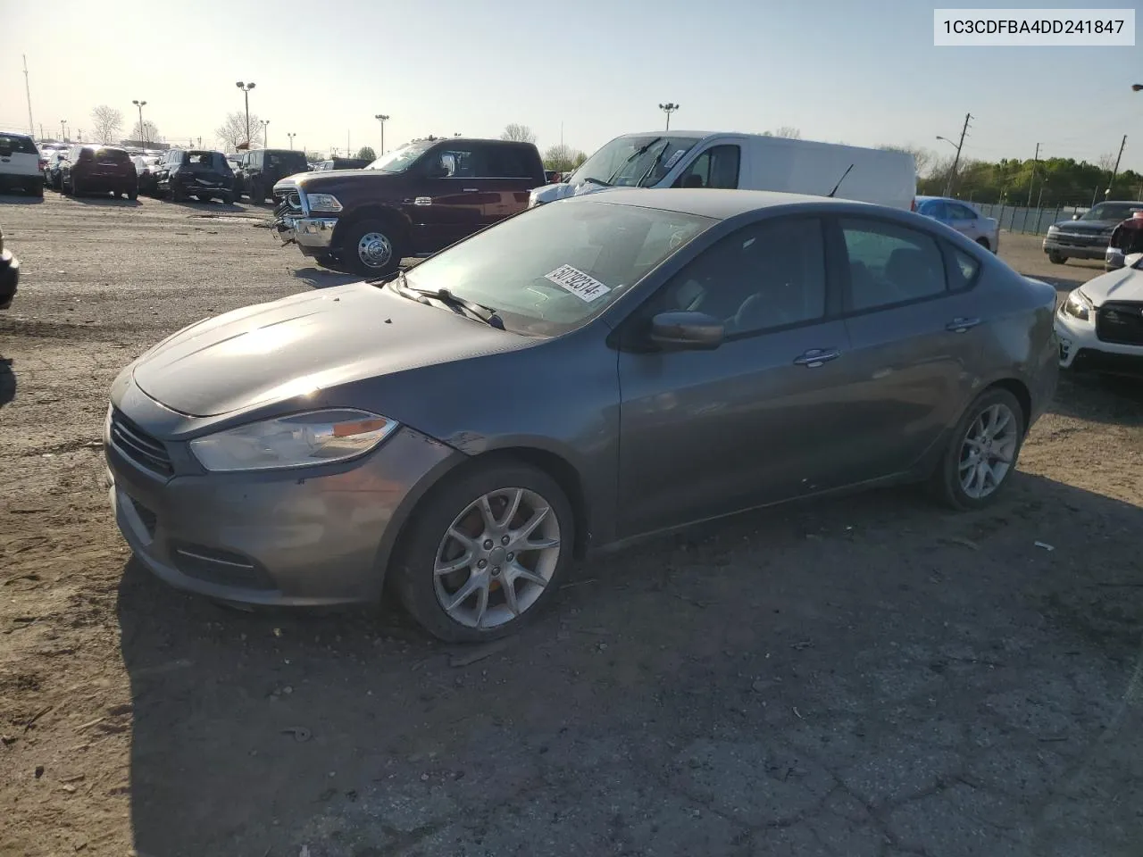 2013 Dodge Dart Sxt VIN: 1C3CDFBA4DD241847 Lot: 50792314