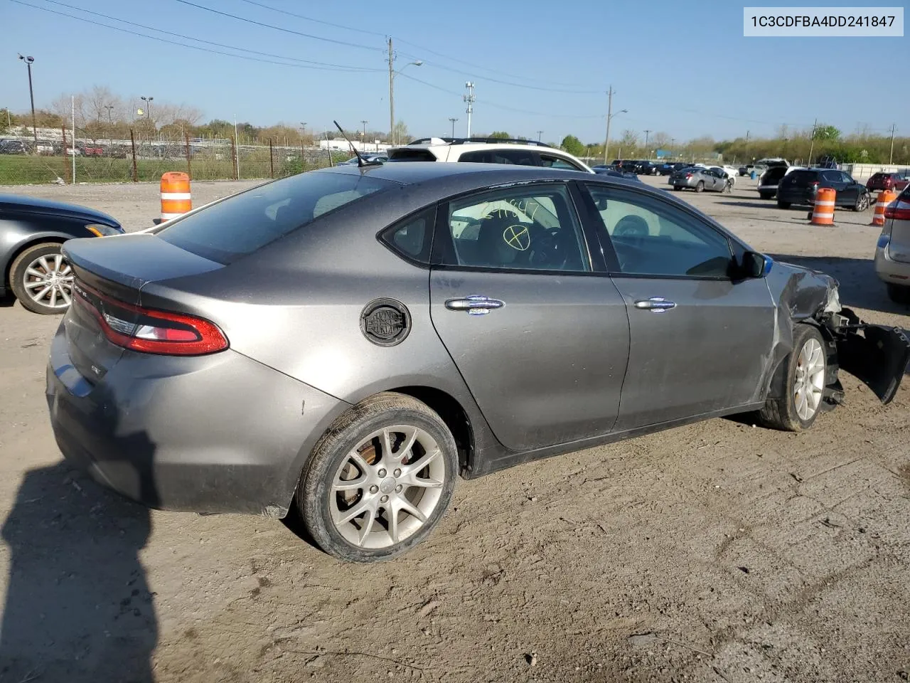 2013 Dodge Dart Sxt VIN: 1C3CDFBA4DD241847 Lot: 50792314