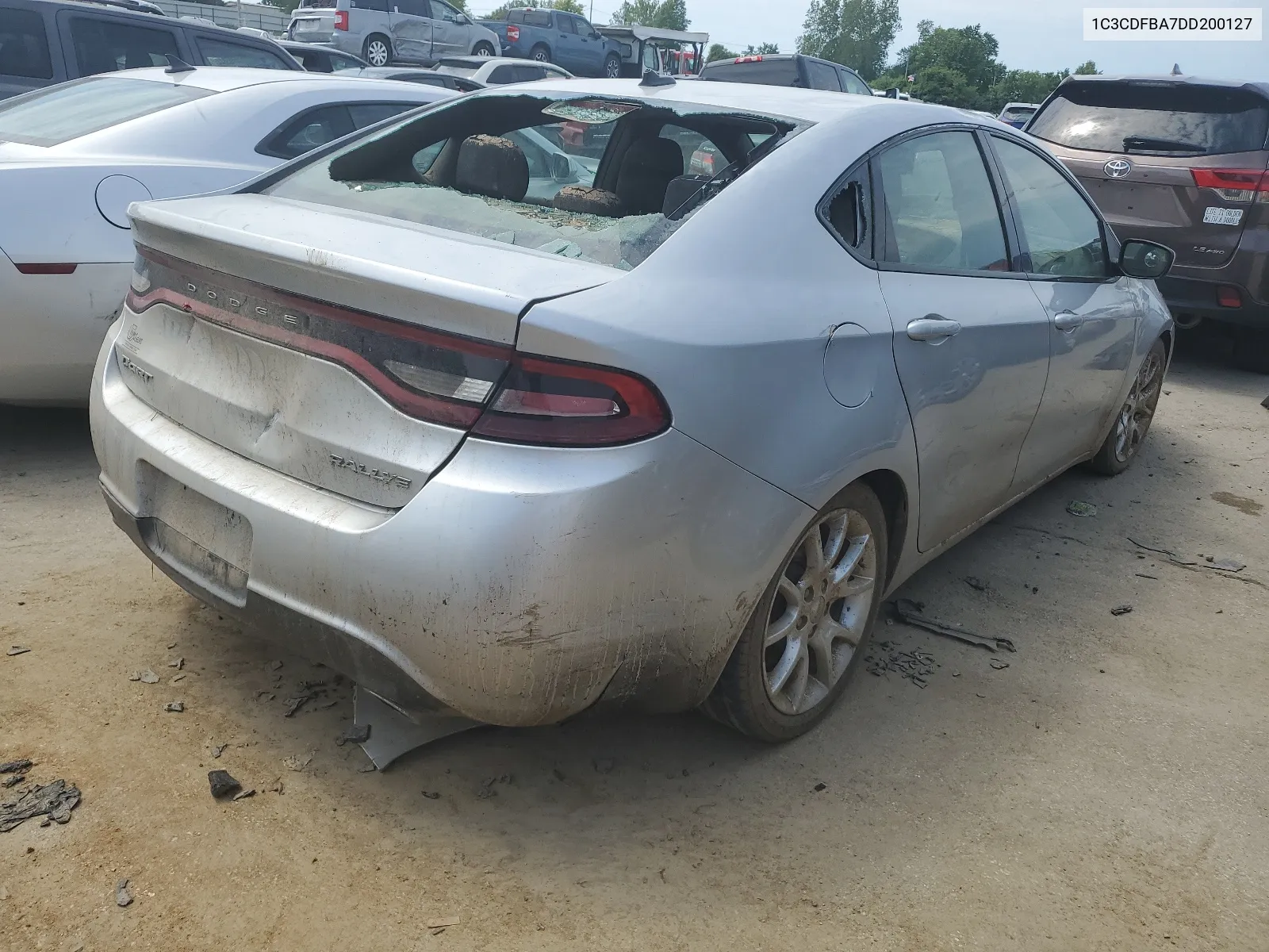 2013 Dodge Dart Sxt VIN: 1C3CDFBA7DD200127 Lot: 55160714