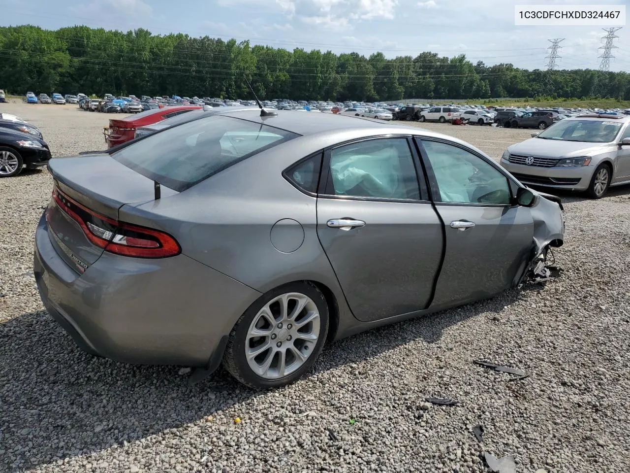 2013 Dodge Dart Limited VIN: 1C3CDFCHXDD324467 Lot: 55854914