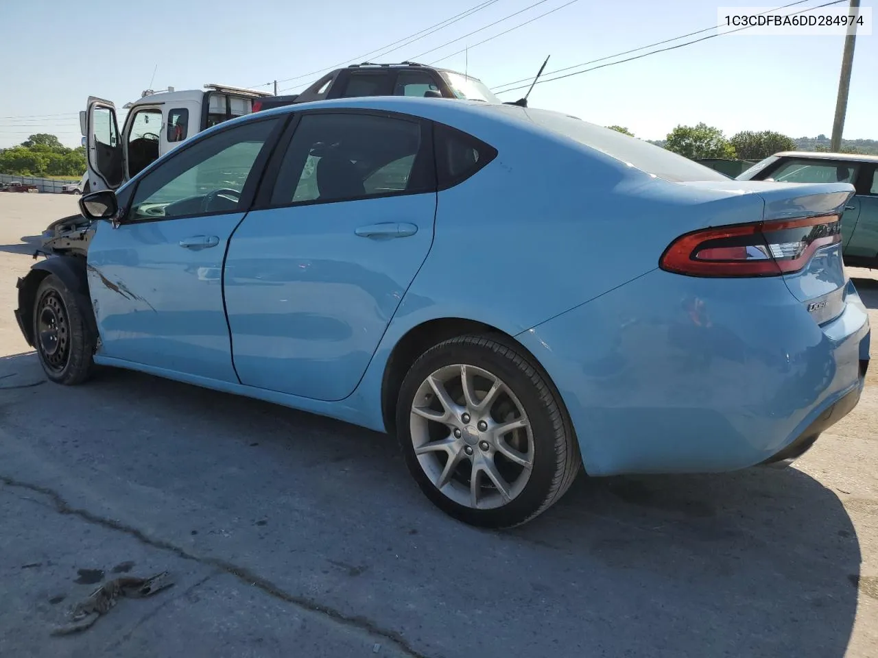 2013 Dodge Dart Sxt VIN: 1C3CDFBA6DD284974 Lot: 59565494