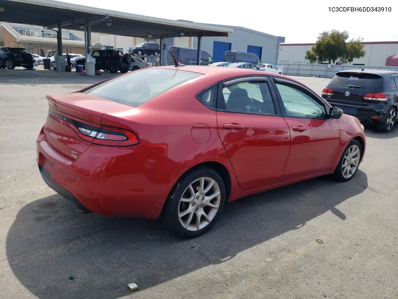 2013 Dodge Dart Sxt VIN: 1C3CDFBH6DD343910 Lot: 59597274