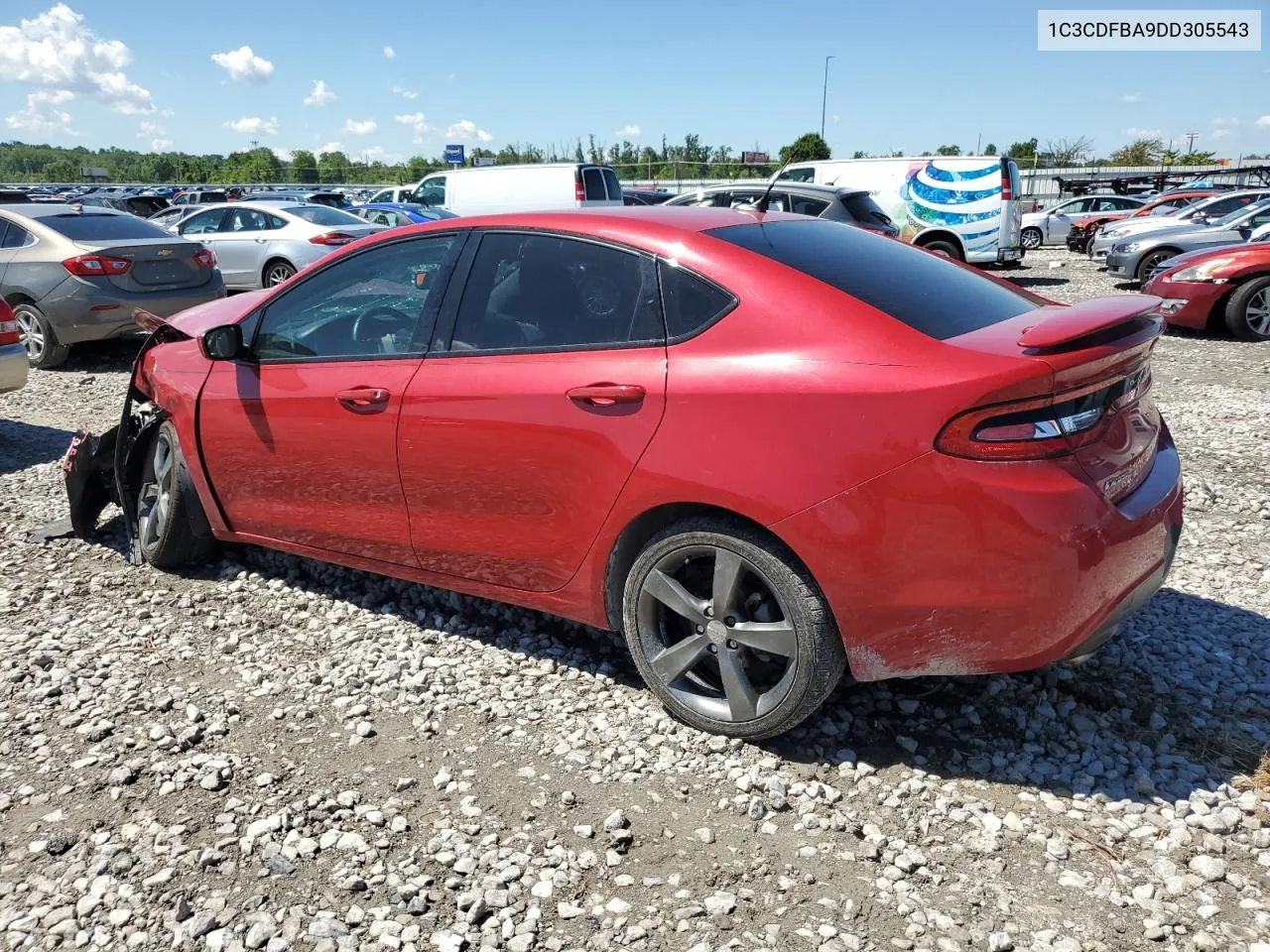 2013 Dodge Dart Sxt VIN: 1C3CDFBA9DD305543 Lot: 60660354