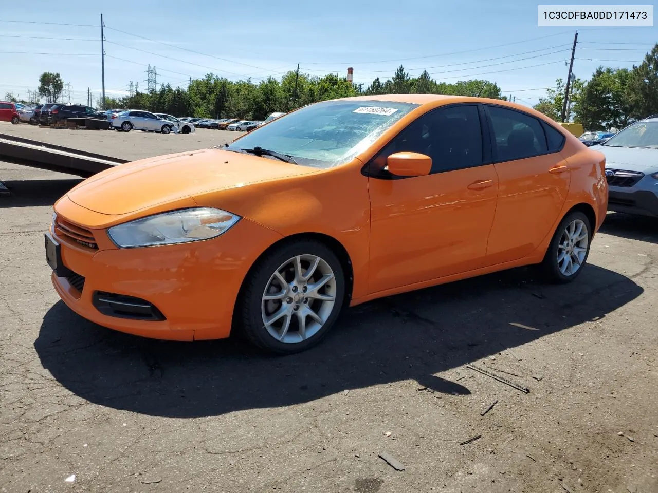 2013 Dodge Dart Sxt VIN: 1C3CDFBA0DD171473 Lot: 61150264