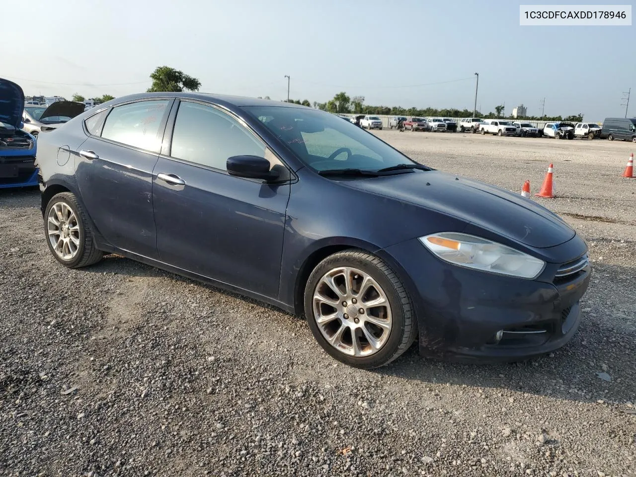 2013 Dodge Dart Limited VIN: 1C3CDFCAXDD178946 Lot: 63237724