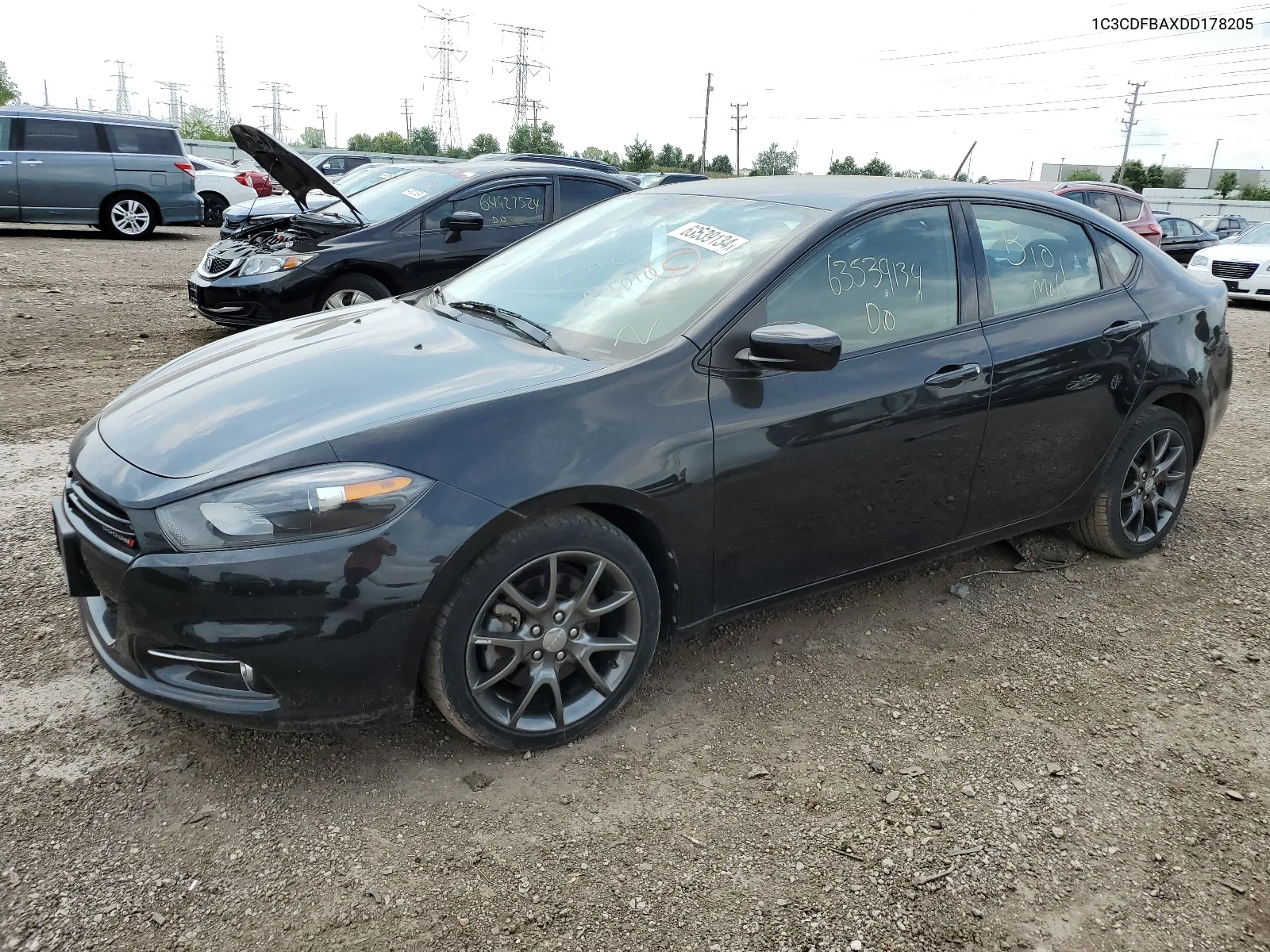 1C3CDFBAXDD178205 2013 Dodge Dart Sxt