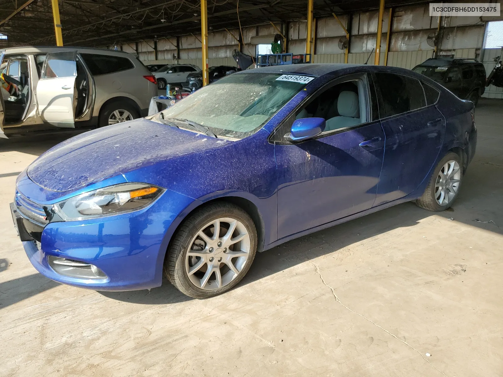 2013 Dodge Dart Sxt VIN: 1C3CDFBH6DD153475 Lot: 64519374