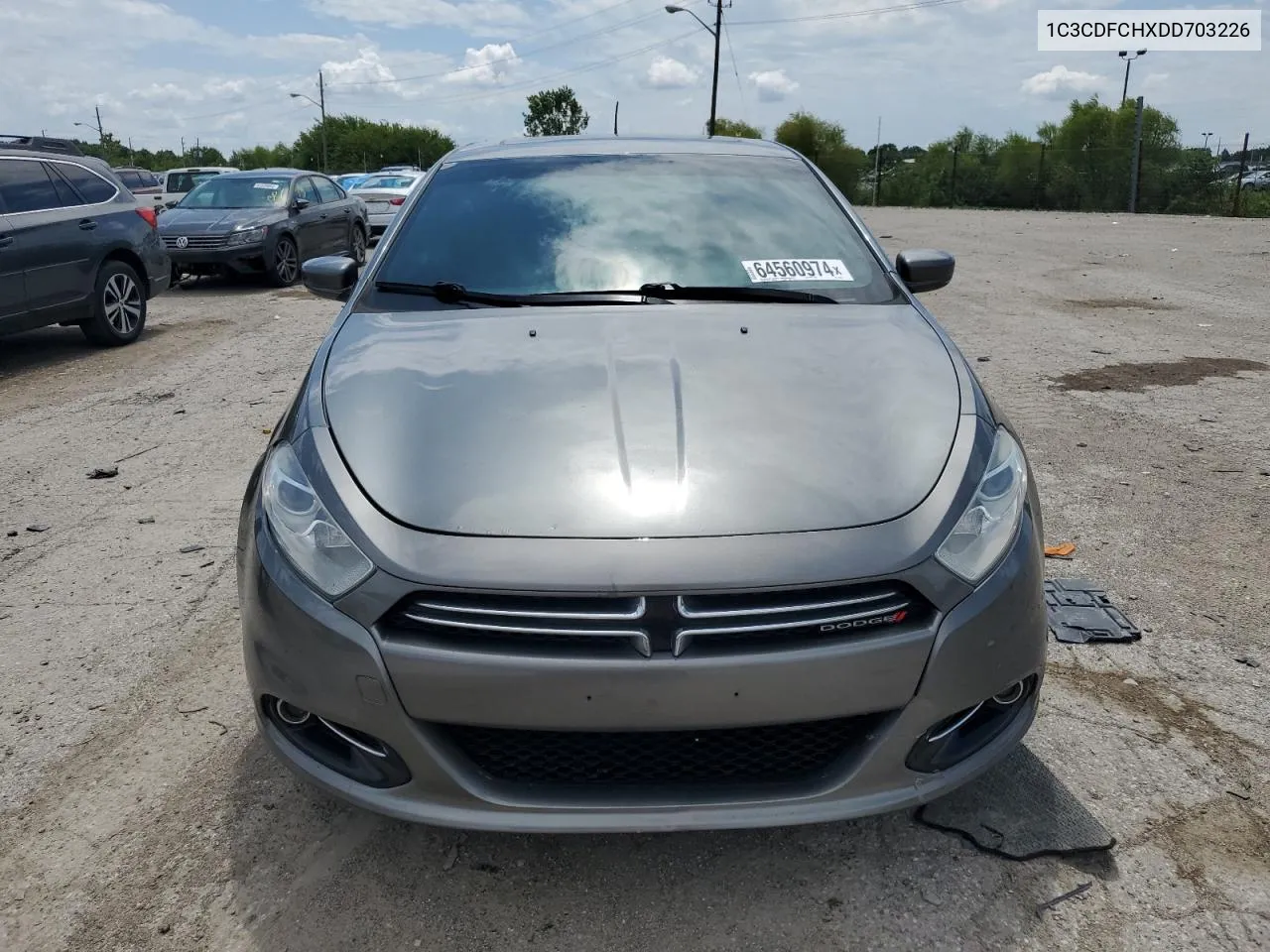 2013 Dodge Dart Limited VIN: 1C3CDFCHXDD703226 Lot: 64560974