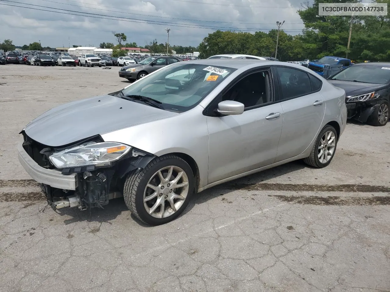 2013 Dodge Dart Sxt VIN: 1C3CDFBA0DD147738 Lot: 66794394