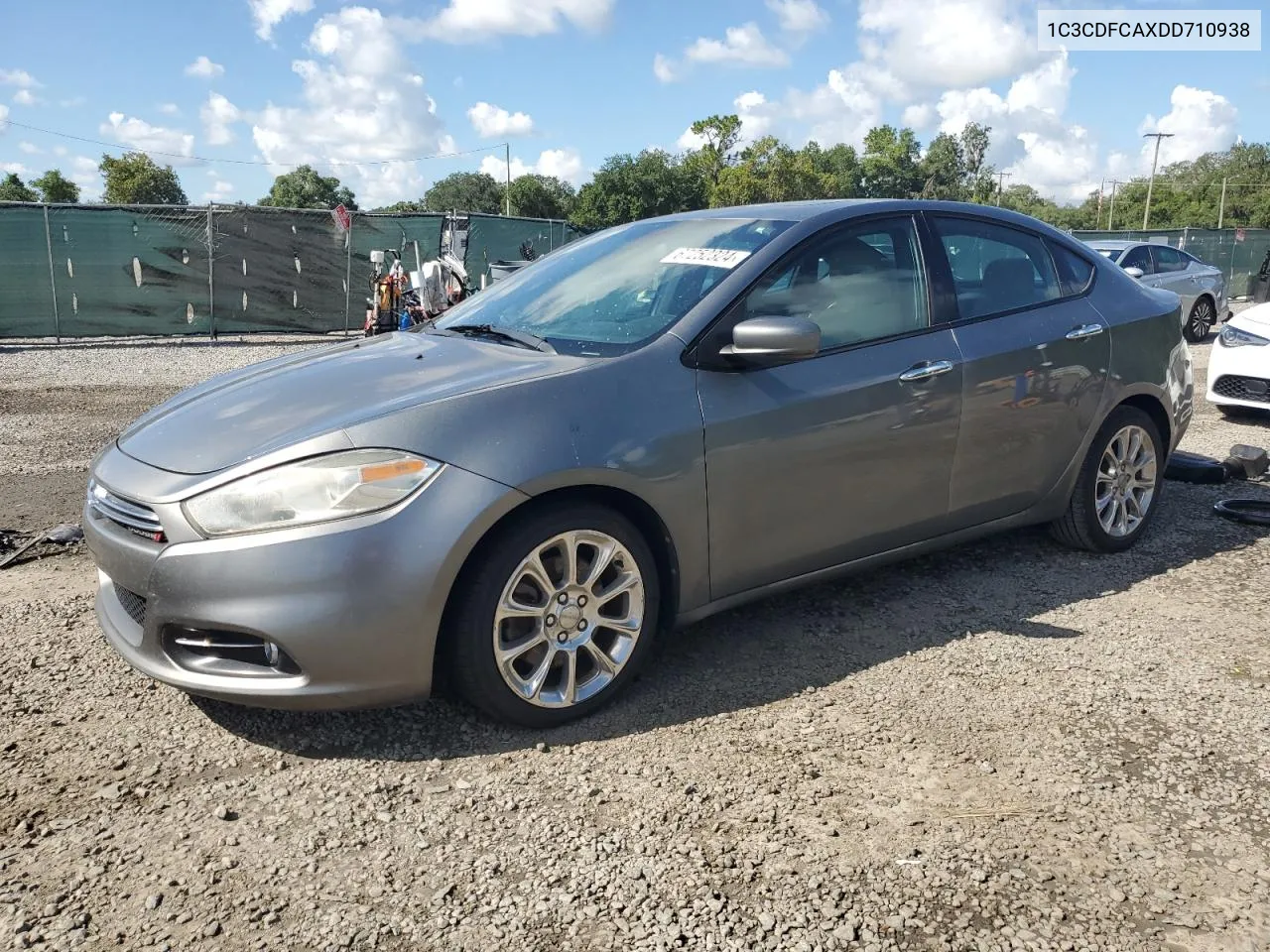 2013 Dodge Dart Limited VIN: 1C3CDFCAXDD710938 Lot: 67252324