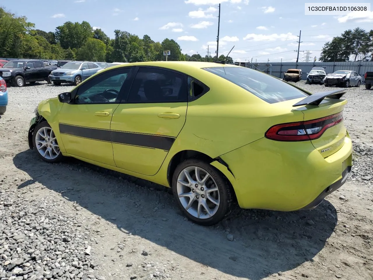 2013 Dodge Dart Sxt VIN: 1C3CDFBA1DD106308 Lot: 67253194