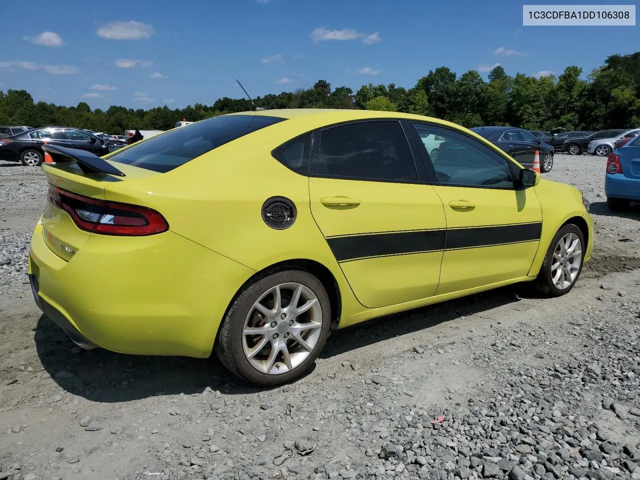 2013 Dodge Dart Sxt VIN: 1C3CDFBA1DD106308 Lot: 67253194