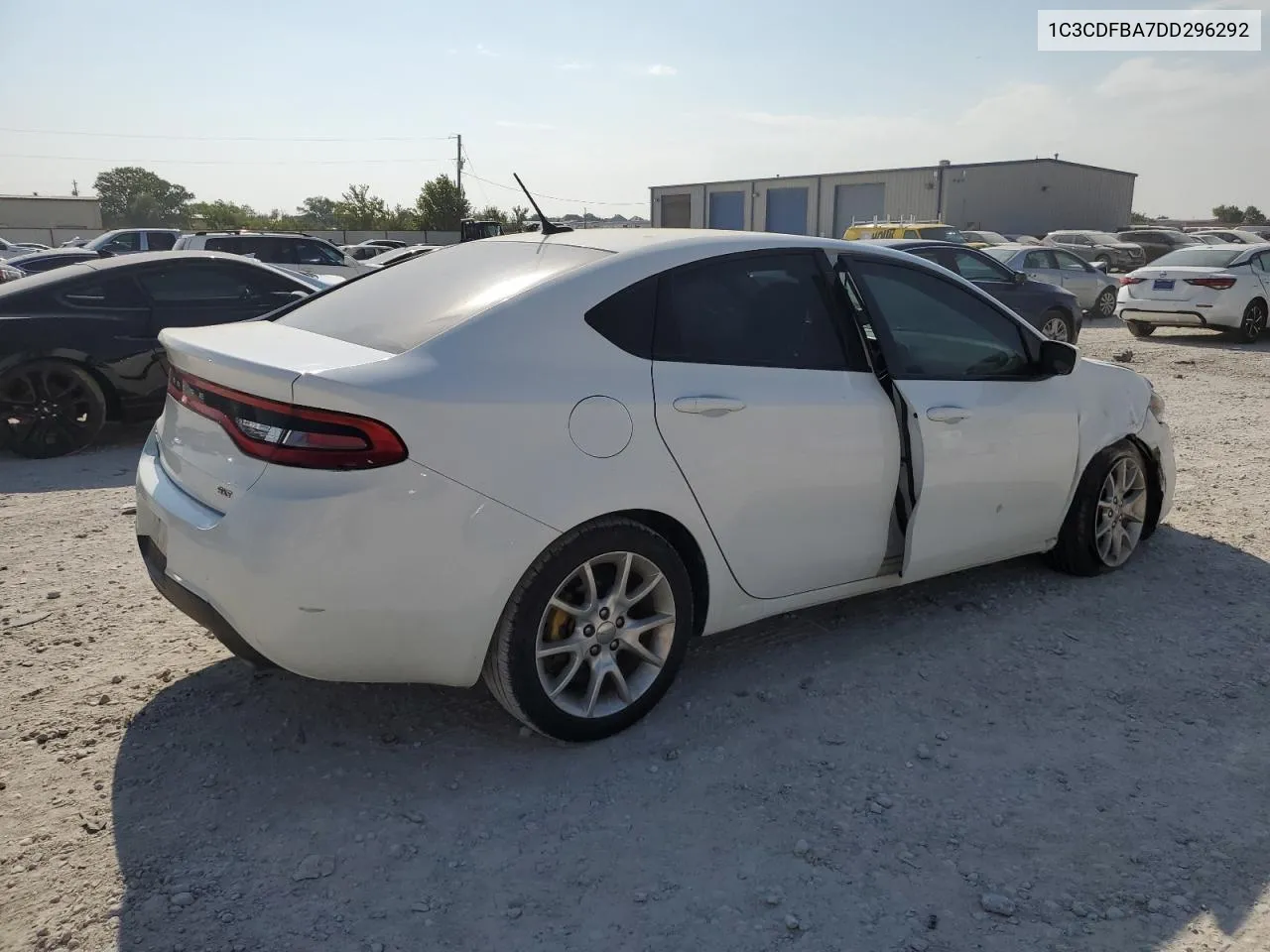 2013 Dodge Dart Sxt VIN: 1C3CDFBA7DD296292 Lot: 68641294