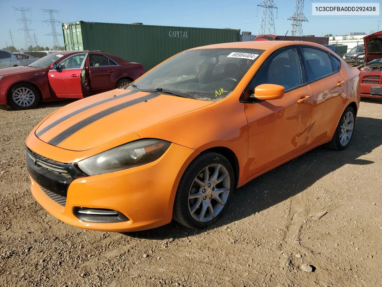 1C3CDFBA0DD292438 2013 Dodge Dart Sxt