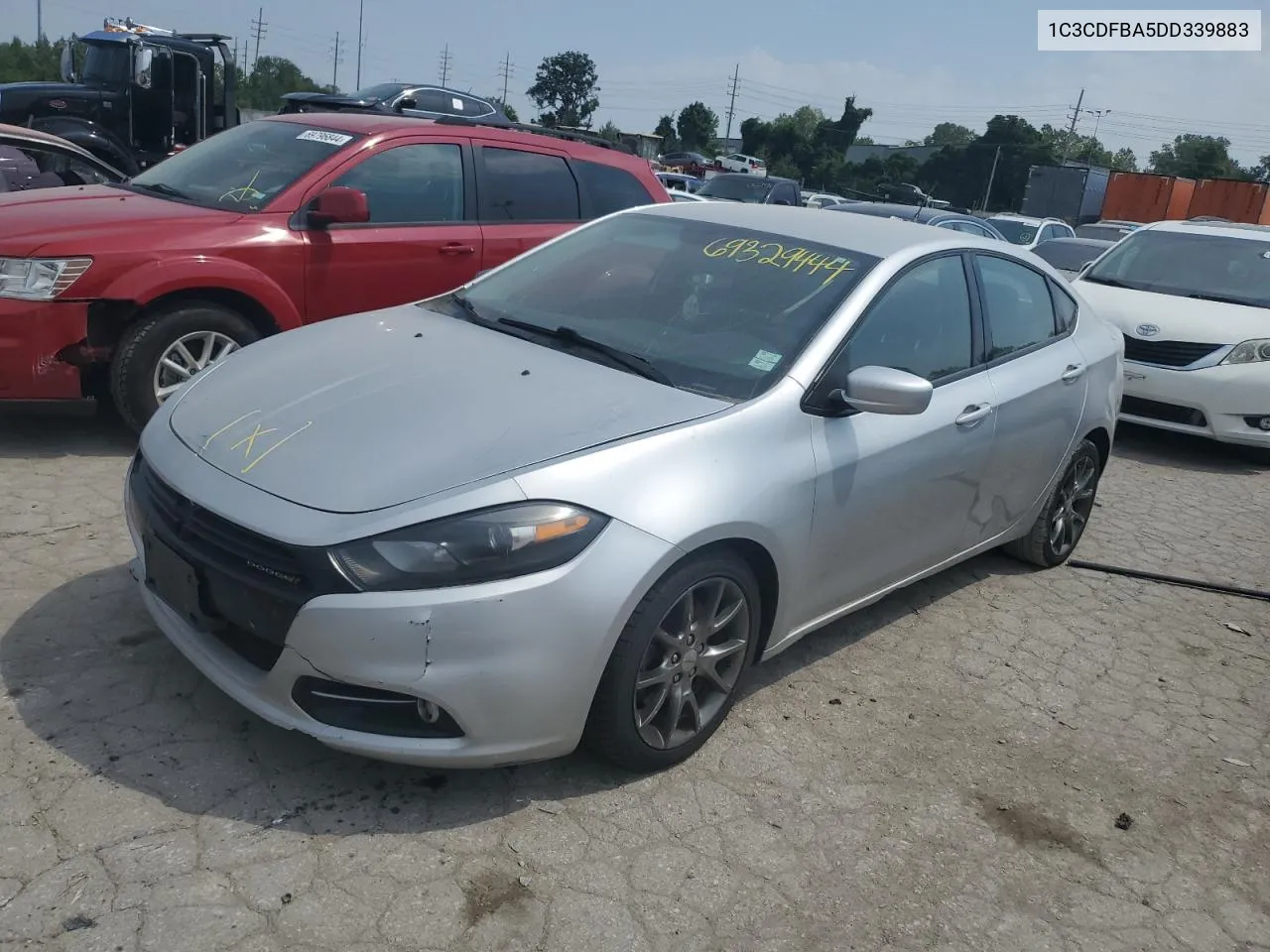 2013 Dodge Dart Sxt VIN: 1C3CDFBA5DD339883 Lot: 69329444