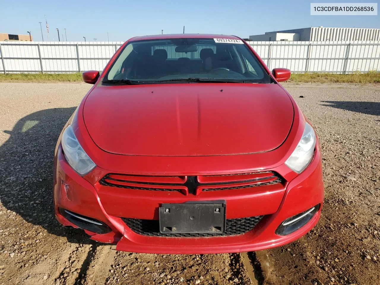 2013 Dodge Dart Sxt VIN: 1C3CDFBA1DD268536 Lot: 69374724