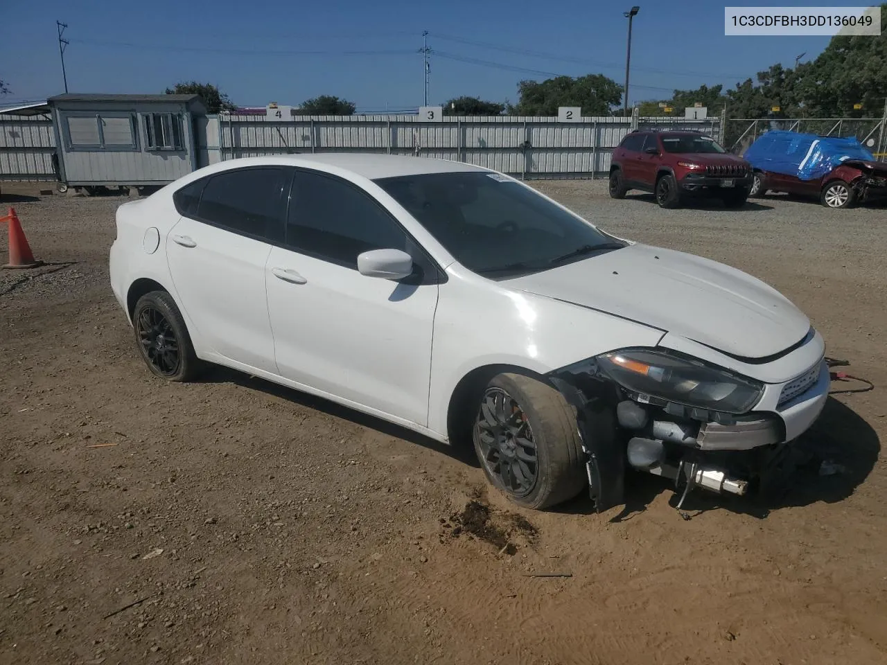 2013 Dodge Dart Sxt VIN: 1C3CDFBH3DD136049 Lot: 69961744