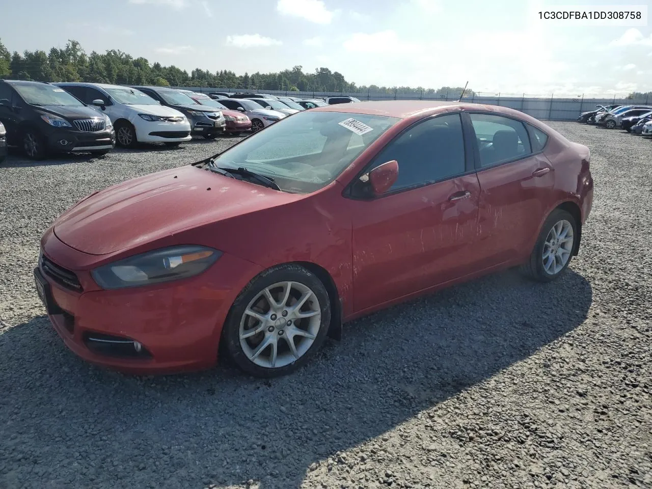 2013 Dodge Dart Sxt VIN: 1C3CDFBA1DD308758 Lot: 69973954