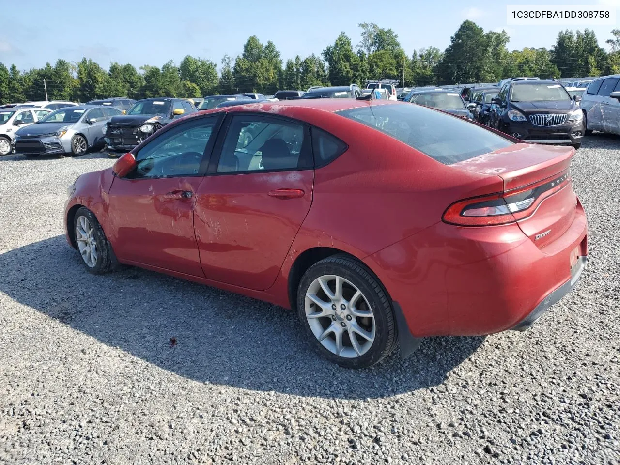 2013 Dodge Dart Sxt VIN: 1C3CDFBA1DD308758 Lot: 69973954