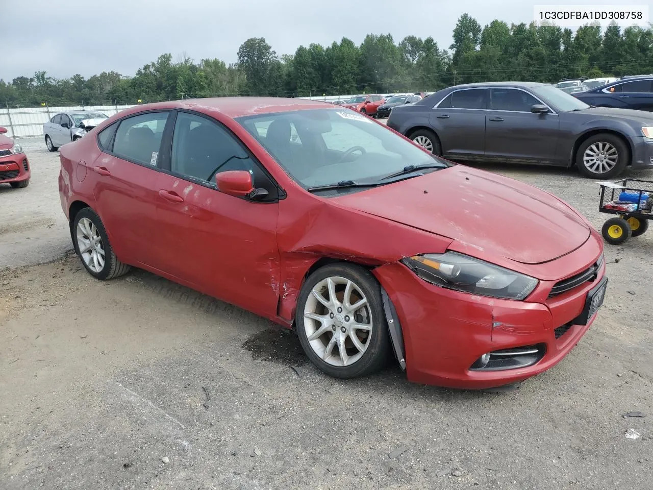 2013 Dodge Dart Sxt VIN: 1C3CDFBA1DD308758 Lot: 69973954