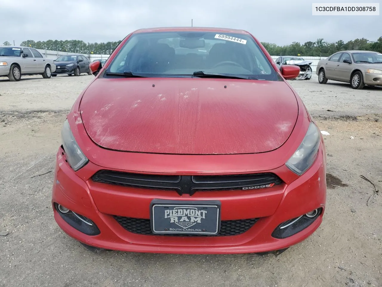 2013 Dodge Dart Sxt VIN: 1C3CDFBA1DD308758 Lot: 69973954