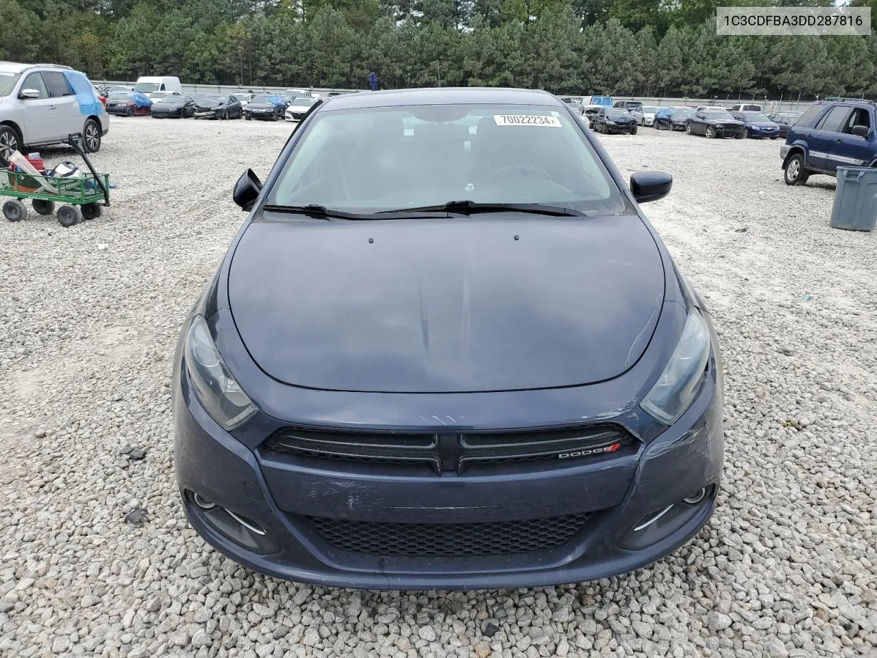 2013 Dodge Dart Sxt VIN: 1C3CDFBA3DD287816 Lot: 70022234