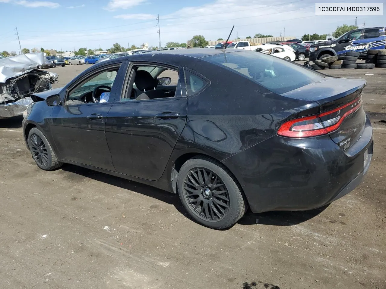 2013 Dodge Dart Se VIN: 1C3CDFAH4DD317596 Lot: 70025774