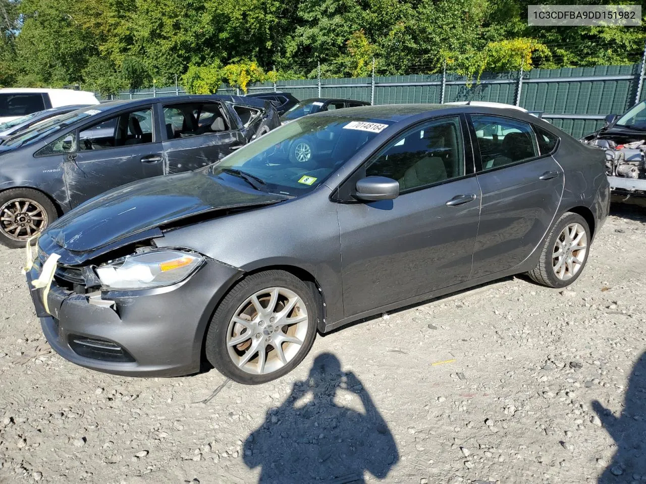 2013 Dodge Dart Sxt VIN: 1C3CDFBA9DD151982 Lot: 70148164