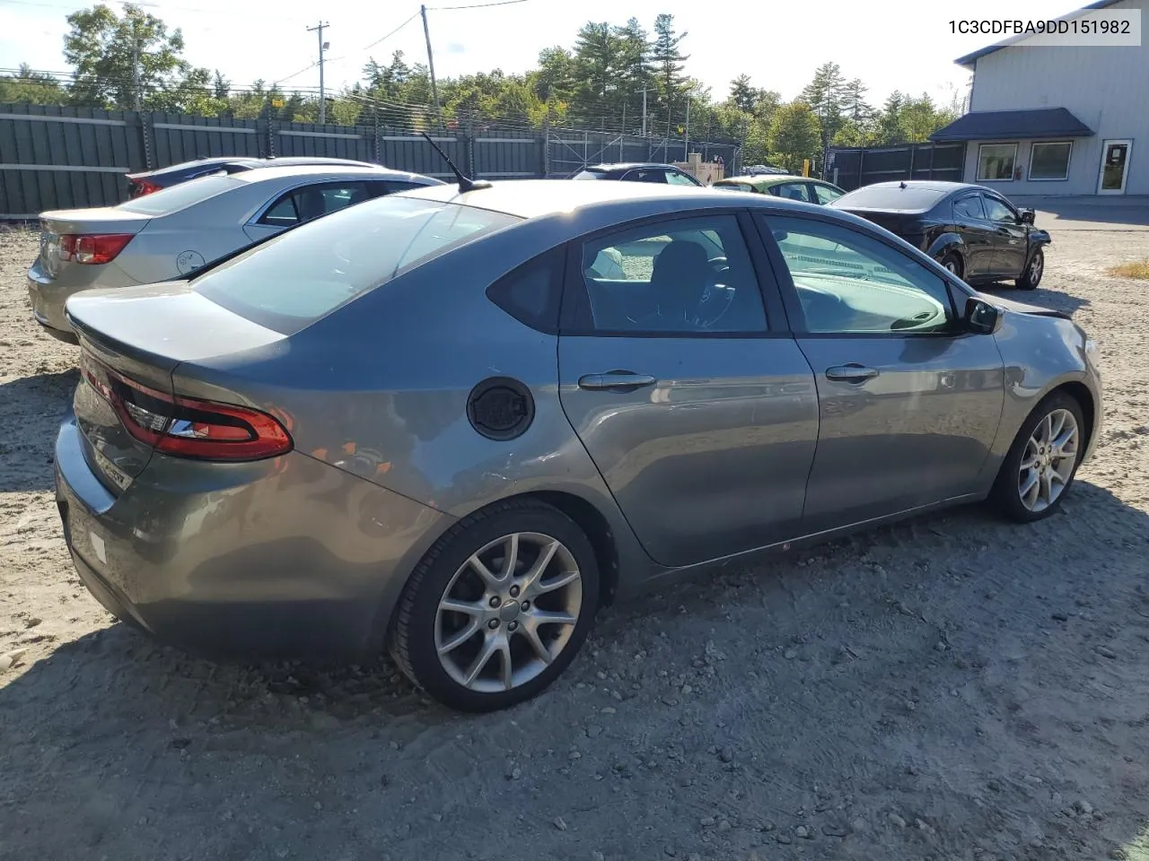 2013 Dodge Dart Sxt VIN: 1C3CDFBA9DD151982 Lot: 70148164