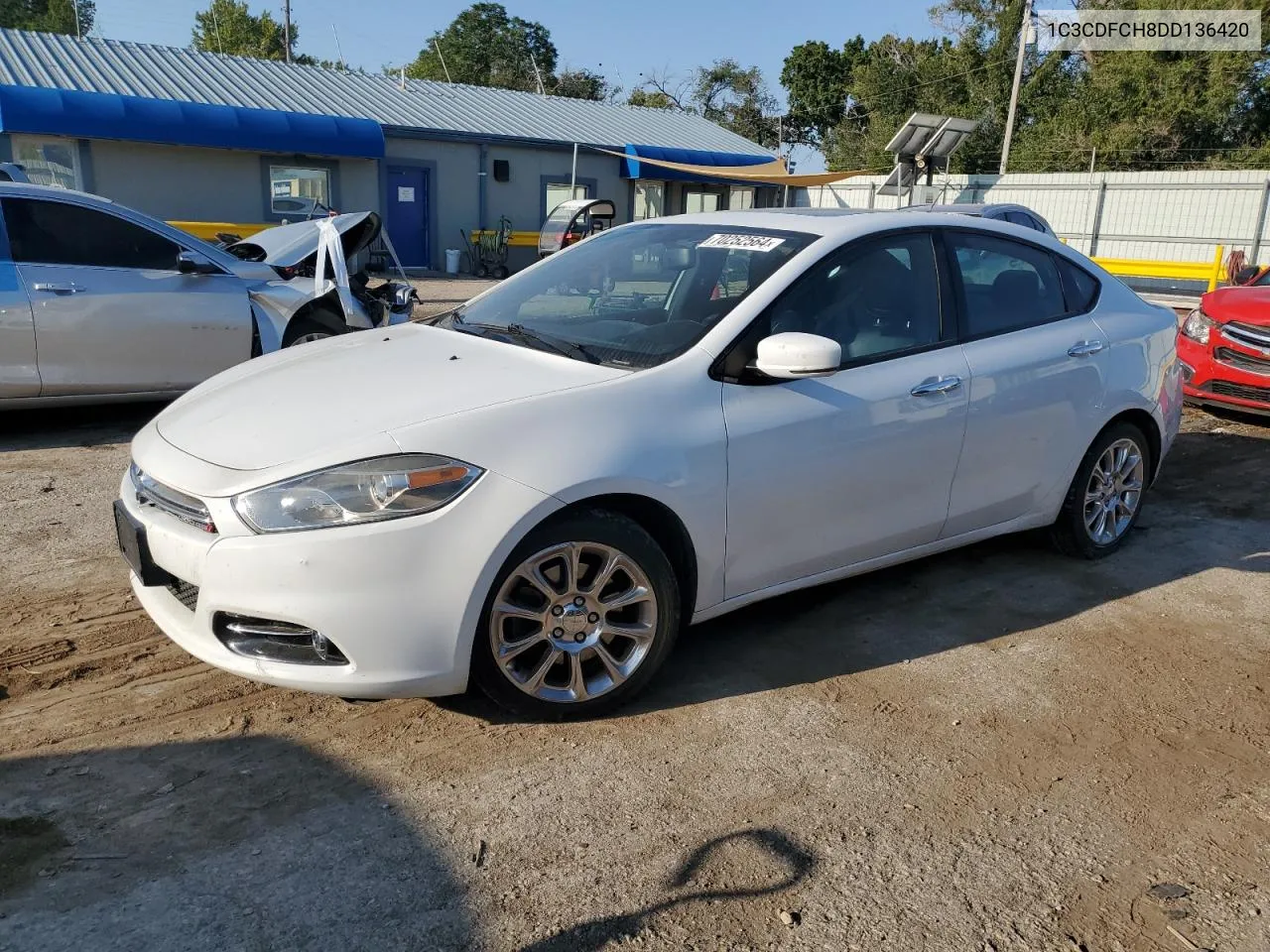 2013 Dodge Dart Limited VIN: 1C3CDFCH8DD136420 Lot: 70252564