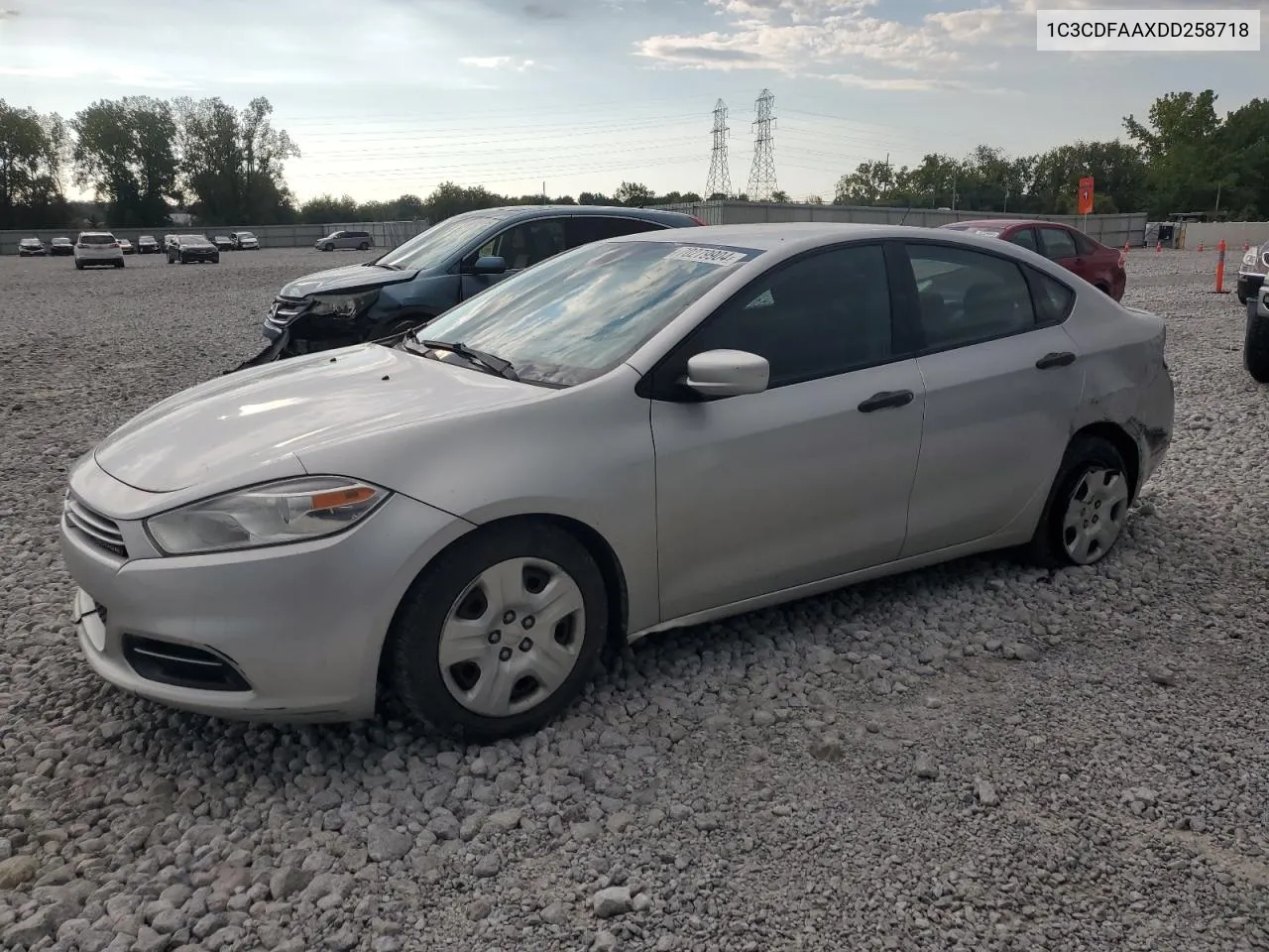 2013 Dodge Dart Se VIN: 1C3CDFAAXDD258718 Lot: 70279904