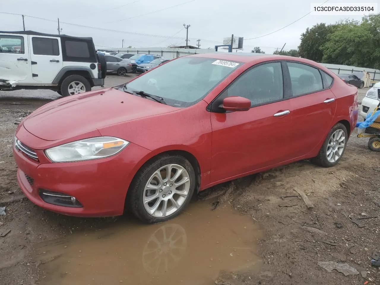 2013 Dodge Dart Limited VIN: 1C3CDFCA3DD335104 Lot: 70495764