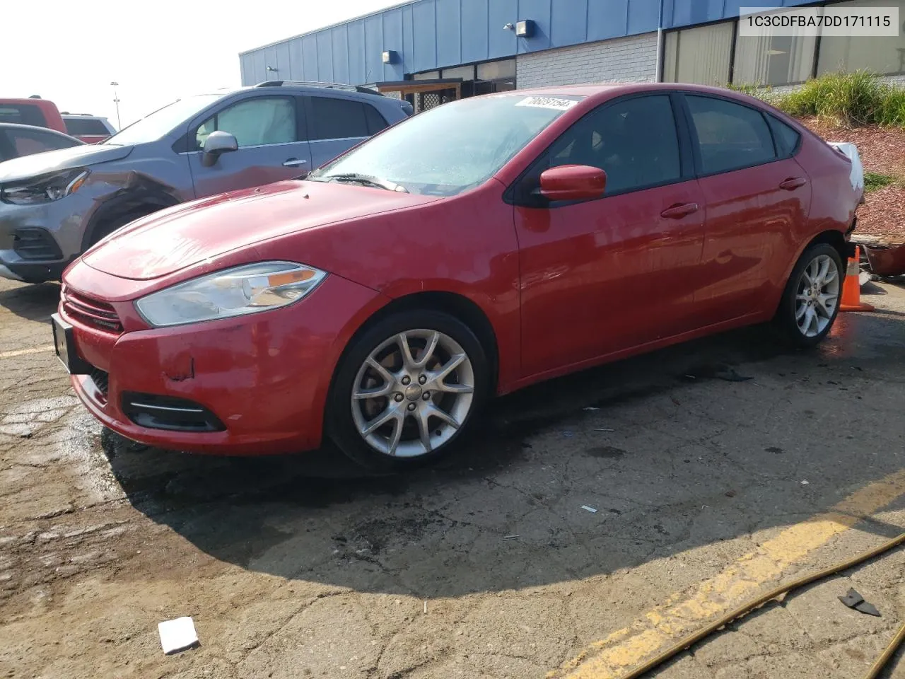 2013 Dodge Dart Sxt VIN: 1C3CDFBA7DD171115 Lot: 70609154