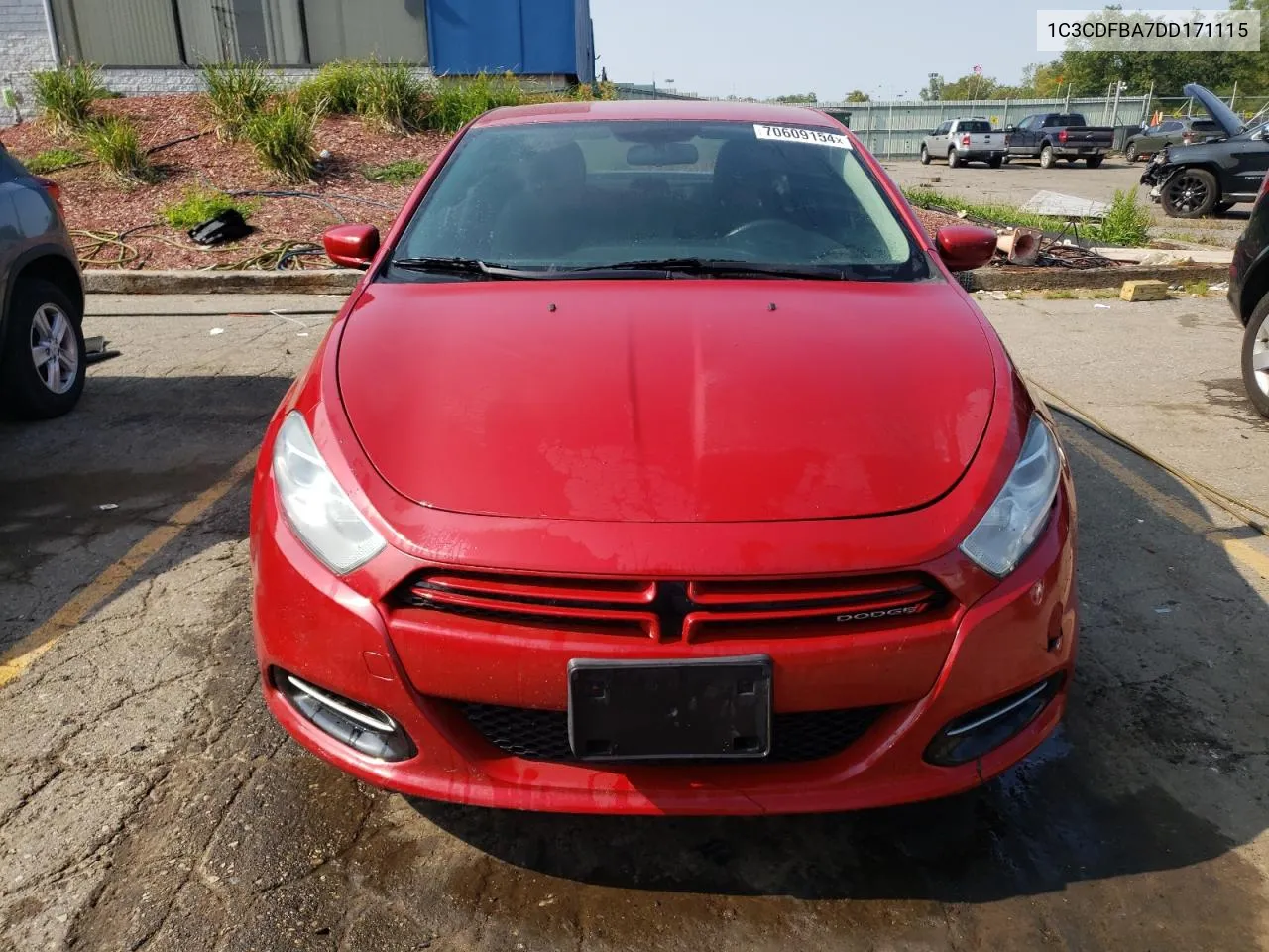 2013 Dodge Dart Sxt VIN: 1C3CDFBA7DD171115 Lot: 70609154